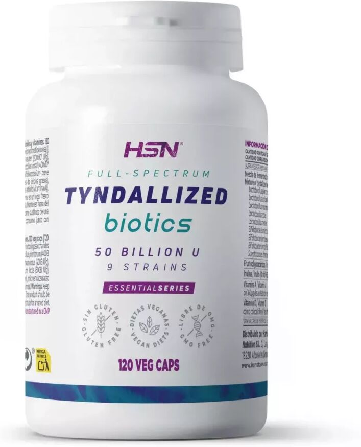 HSN Biotics tindalizados 50 billion u - espectro completo - 120 veg caps