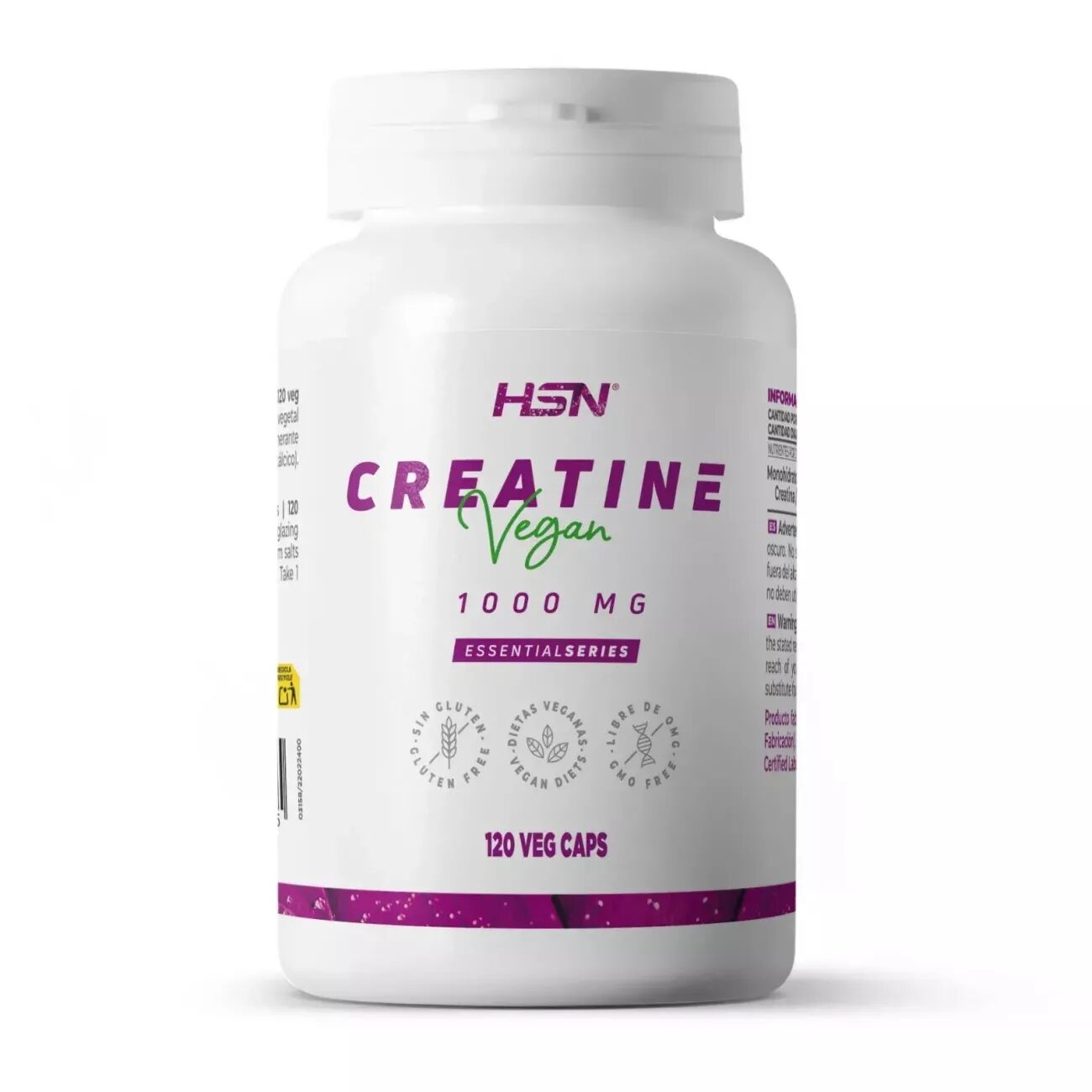 HSN Creatina monohidrato (1000mg creatina) - 120 veg caps