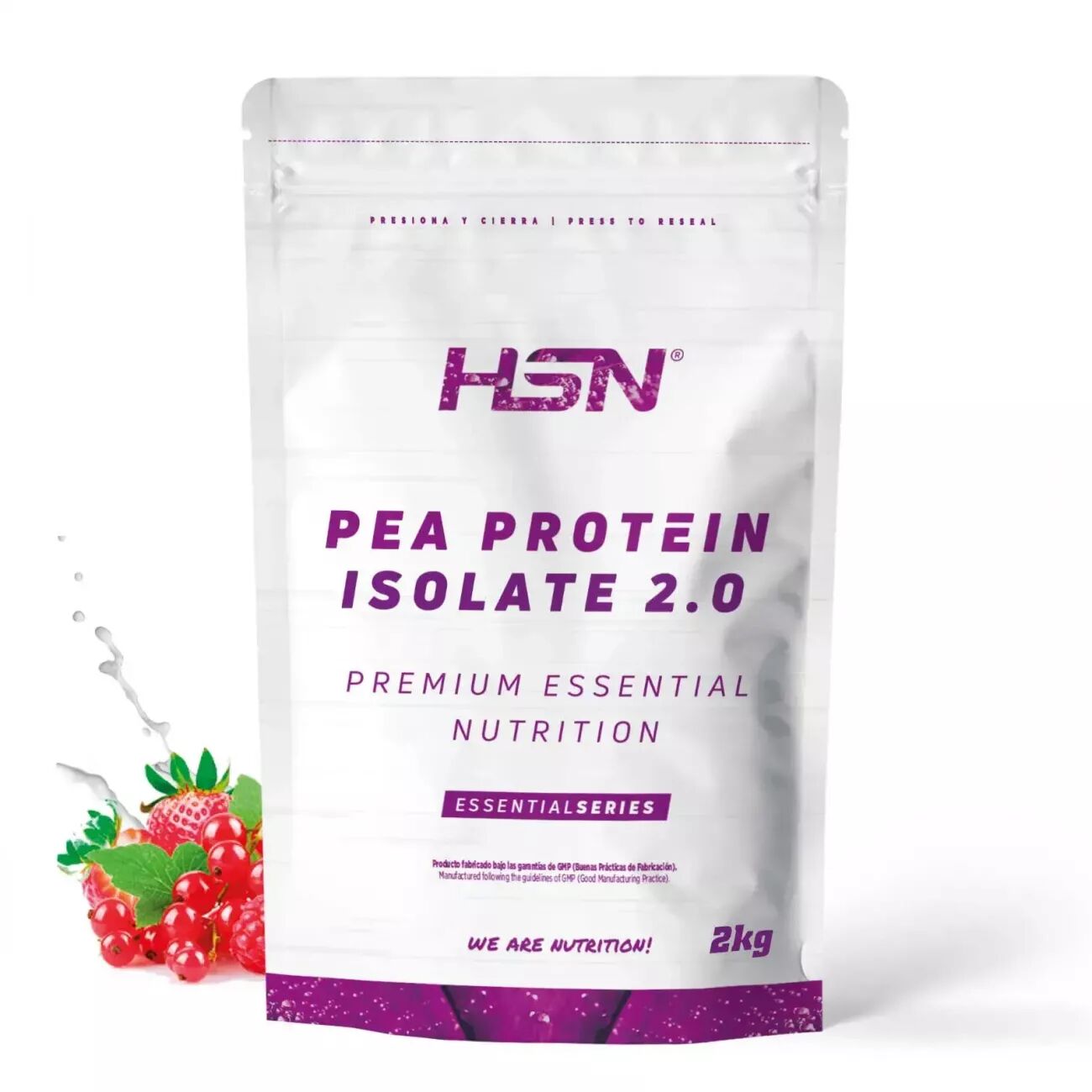 HSN Proteína de guisante aislada 2.0 2kg bayas rojas