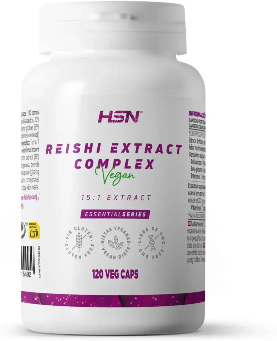 HSN Extracto de reishi (15:1) 500mg - 120 veg caps