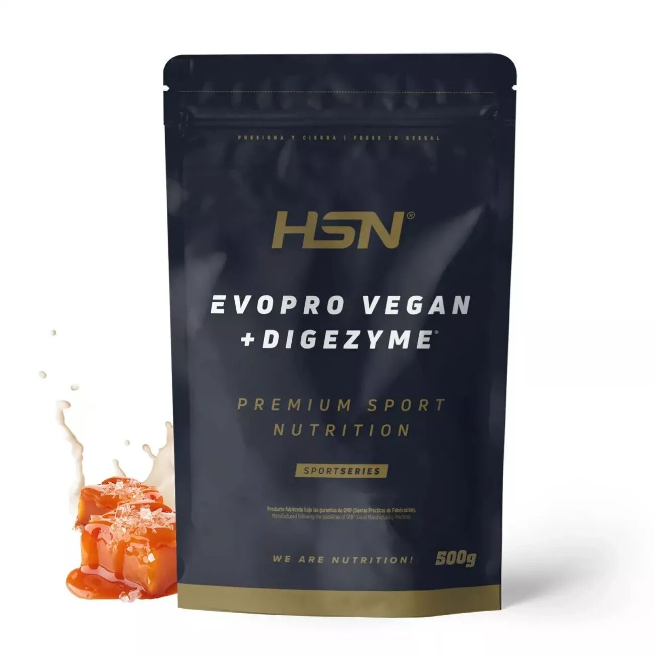 HSN Evopro vegan (mezcla proteínas premium) + digezyme® 500g caramelo salado