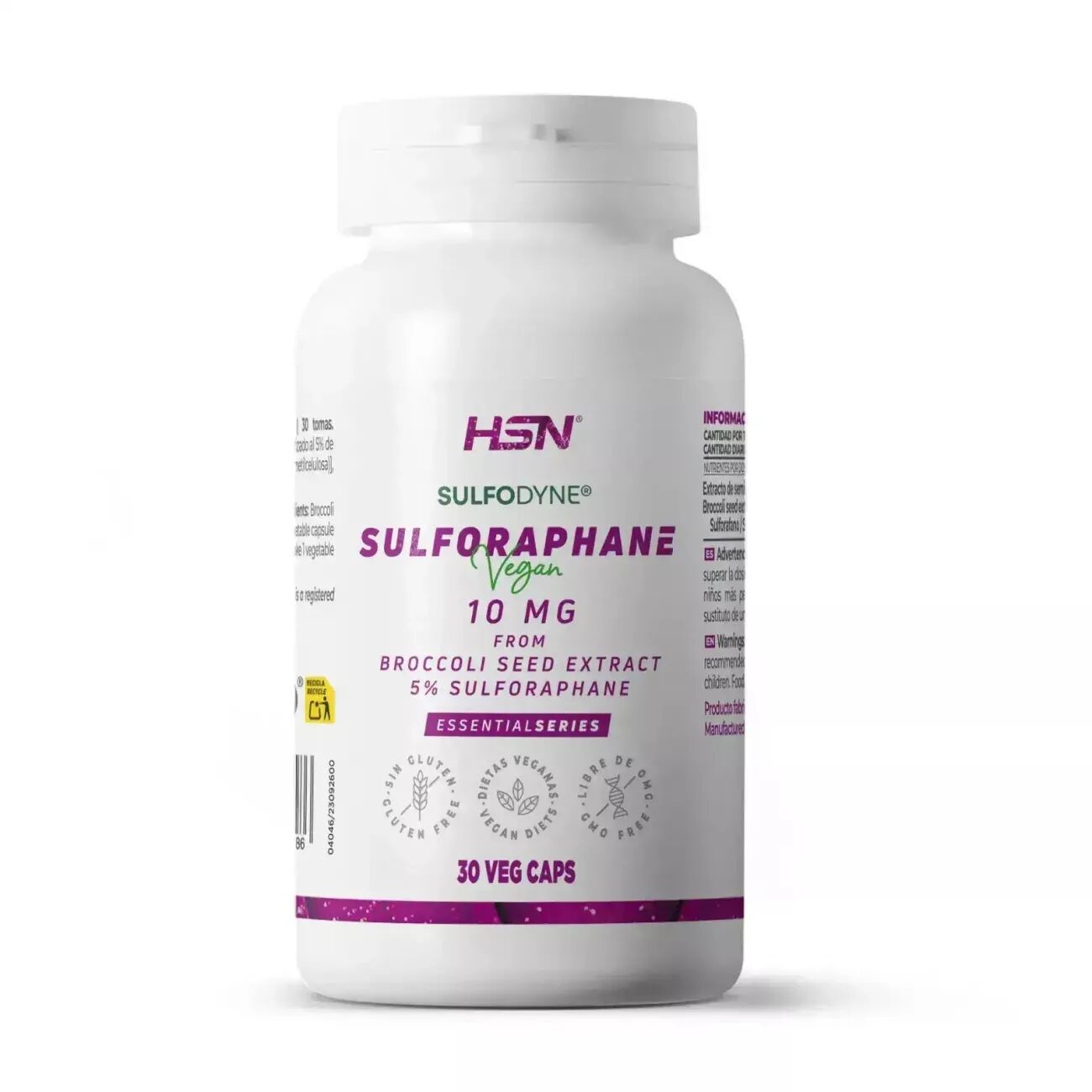 HSN Sulforafano de brócoli 10mg (200mg sulfodyne®) - 30 veg caps