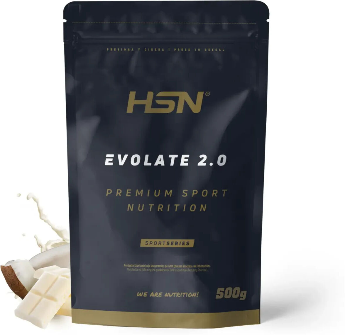 HSN Evolate 2.0 (whey isolate cfm) 500g chocolate blanco y coco