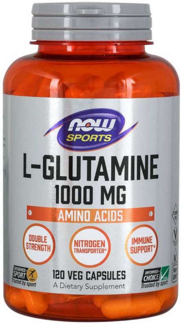 Now Foods L-glutamina 1000mg - 120 veg caps