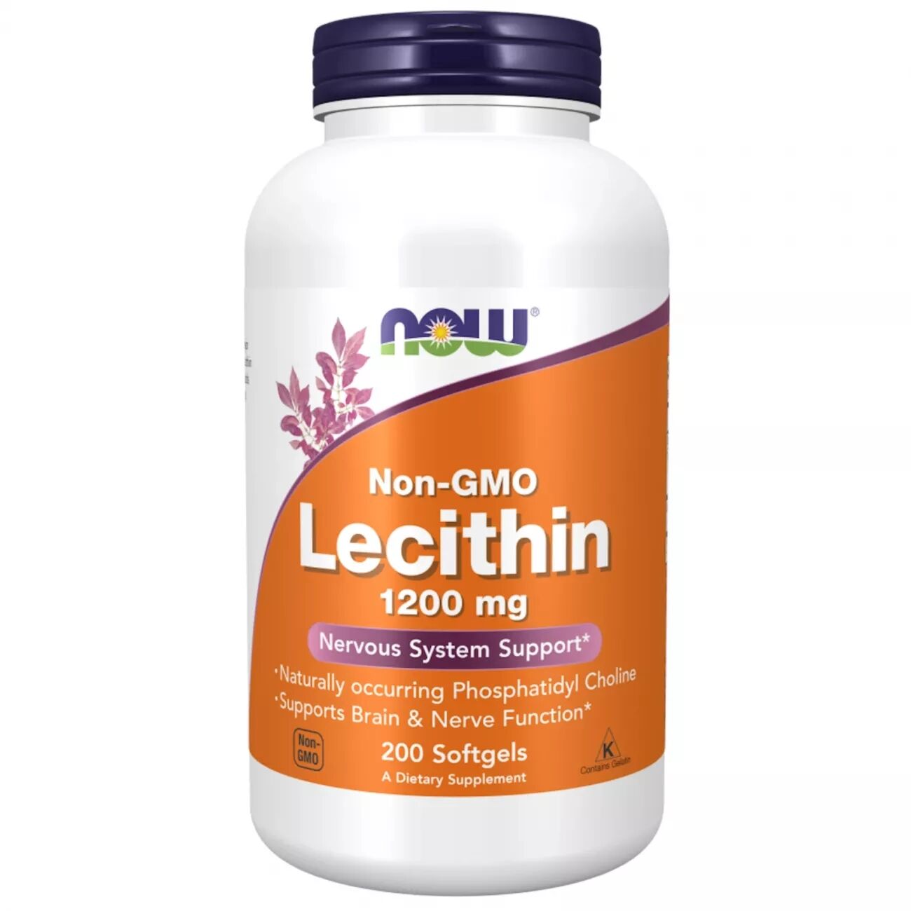 Now Foods Lecitina de soja 1200mg - 200 perlas