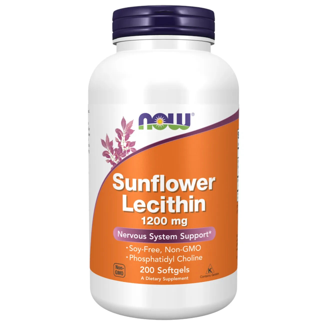 Now Foods Lecitina de girasol 1200mg - 200 perlas