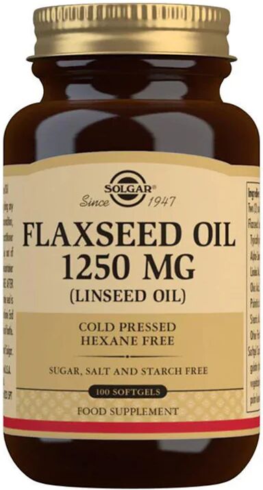 Solgar Aceite de Linaza 1250mg Cápsulas x100