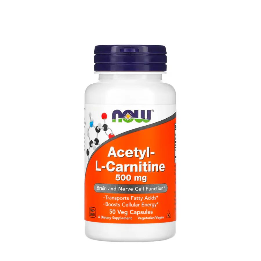 Now Foods Now Acetil L-Carnitina 500mg Cápsulas x50