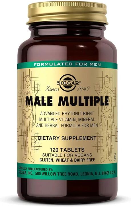 Solgar Male Multivitaminas Múltiples Comprimidos x120