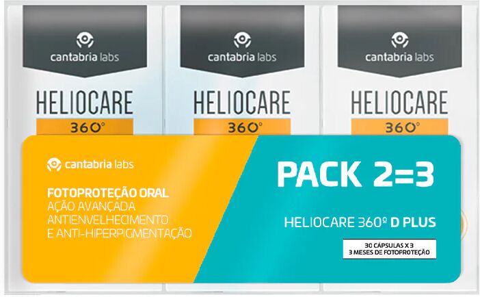 Heliocare 360 D Plus Cápsulas 3x30