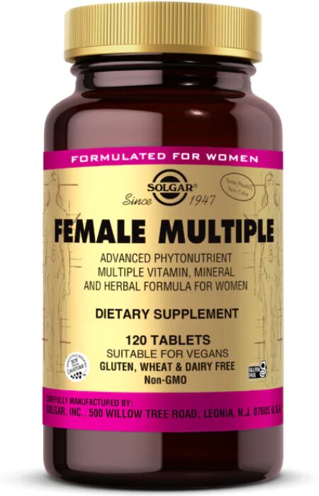 Solgar Multivitaminas Múltiples Femeninas Comprimidos x120