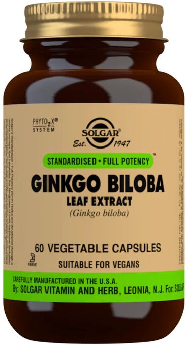 Solgar Extracto de Hoja de Ginkgo Biloba Cápsulas x60