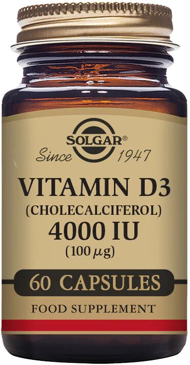 Solgar Vitamina D3 4000UI Cápsulas x60