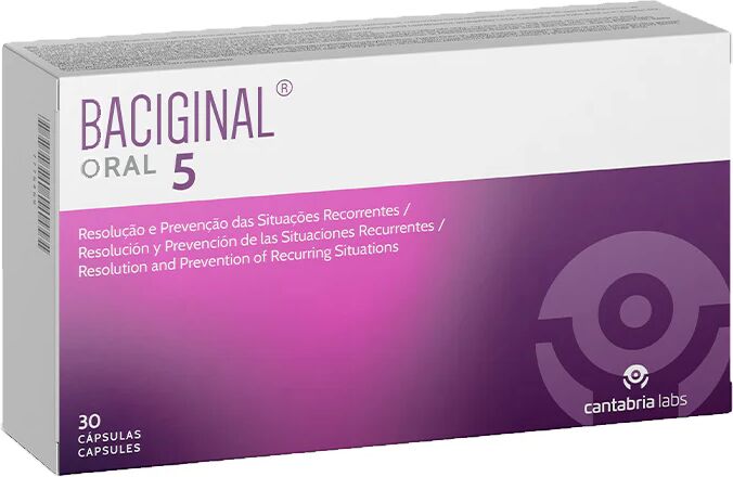 Cantabria Baciginal Oral 5 Capsulas x30