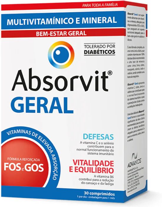 Absorvit Pastillas Generales x30