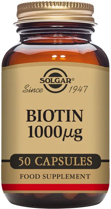 Solgar Biotina 1000mcg Cápsulas x50