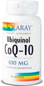 Solaray UBIQUINOL COQ-10 100mg 30 Softgels