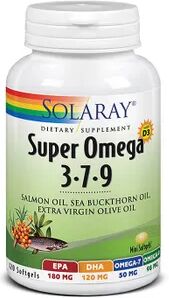 Solaray SUPER OMEGA 3-7-9 120 Softgels