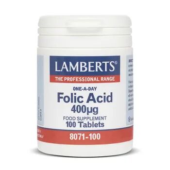 Lamberts ÁCIDO FÓLICO 400µg 100 Tabs