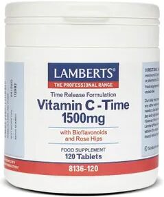 Lamberts VITAMINA C 1500mg CON BIOFLAVONOIDES (LIBERACIÓN SOSTENIDA) 120 Tabs