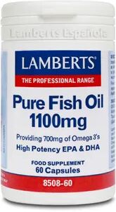 Lamberts ACEITE DE PESCADO PURO 1100mg 60 Cápsulas