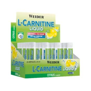 Weider L-CARNITINA LIQUID 20 Viales de 25ml Limón