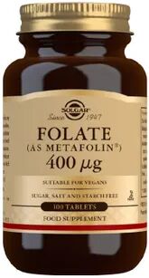 Solgar Folate Metafolin 400 mcg 100 Tabs