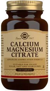 Solgar Calciuim Magnesium Citrate 100 Tabs