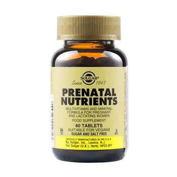 Solgar PRENATAL NUTRIENTS 60 Tabs