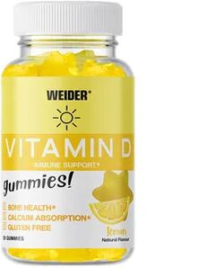 Weider Vitamin D Gummies! 50 Uds Limón