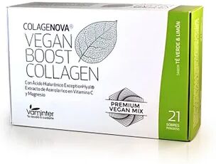 Vaminter Colagenova Vegan Boost Sabor Limón Y Té Verde 10g 21 Sobres Te Verde Limón