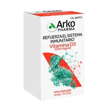 Arkopharma Arkocápsulas Vitamina D3 100% Vegetal 45 Caps