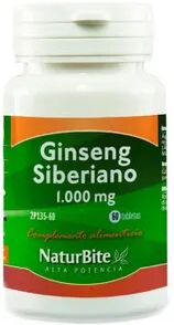 Naturbite Ginseng Siberiano 1.000 mg 60 Tabs