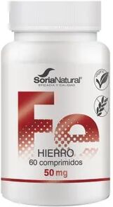 Soria Natural Hierro 50 mg 60 Tabs