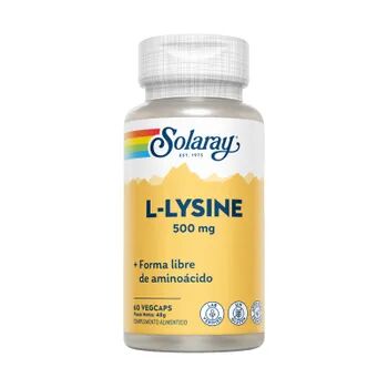 Solaray L-LISINA 500mg 60 Cápsulas Vegetales