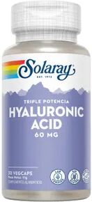 Solaray ÁCIDO HIALURÓNICO 60mg 30 Cápsulas vegetales