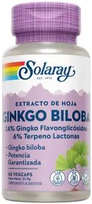 Solaray GINKGO BILOBA 60mg 60 Cápsulas vegetales