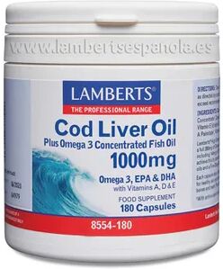 Lamberts ACEITE DE HÍGADO DE BACALAO 1000mg 180 Caps