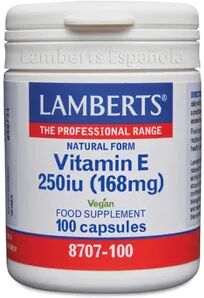 Lamberts VITAMINA E NATURAL 250UI 100 Caps