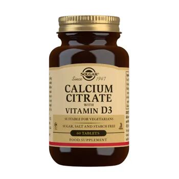 Solgar Calcium Citrate With Vitamin D3 60 Tabs