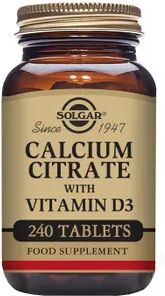 Solgar Calcium Citrate With Vitamin D3 240 Tabs