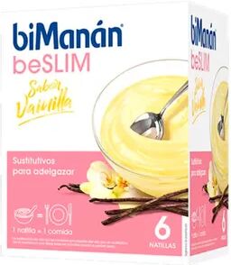 Bimanán BeSlim Natillas De Vainilla 50g 6 Sobres Vainilla