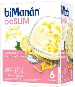 Bimanán BeSlim Natillas De Limón 50g 6 Sobres Limón