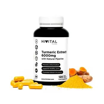 Hivital Foods Turmeric Extract 6000 mg 120 VCaps