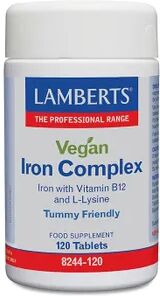 Lamberts Complejo De Hierro Vegano 120 Tabs