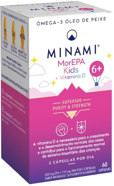 Minami Nutrition Morepa Smart Fats Cápsulas de aceite de pescado para niños 60&nbsp;caps.