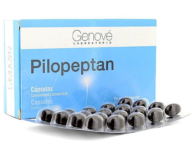 Genové Pilopeptan Complemento alimenticio para cabello y uñas 60&nbsp;caps.