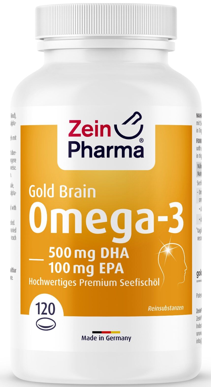 ZeinPharma Omega-3 gold Edición Cerebro 120&nbsp;caps.