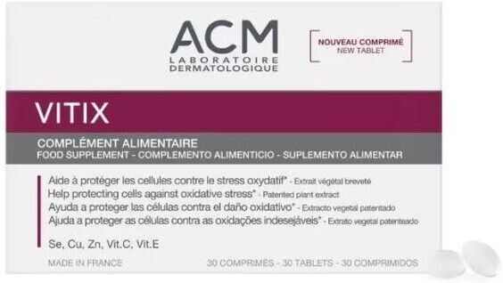 ACM Laboratoire Dermatologique Vitix Comprimidos Complemento alimenticio 30&nbsp;pastillas