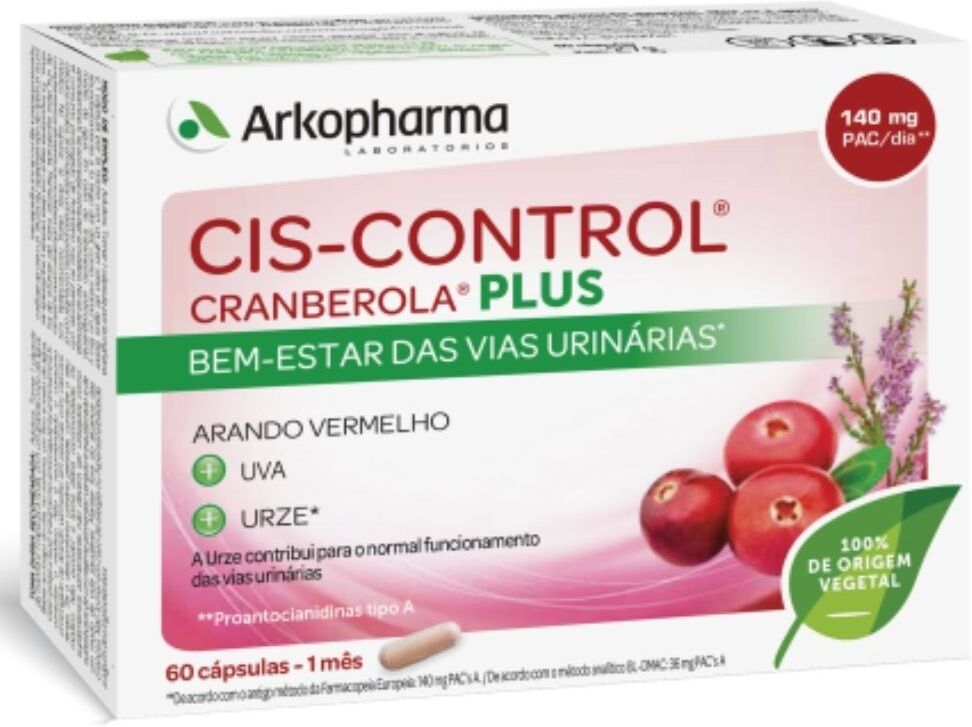 Arkopharma Cis-Control Cranberola Plus Complemento alimenticio 60&nbsp;caps.